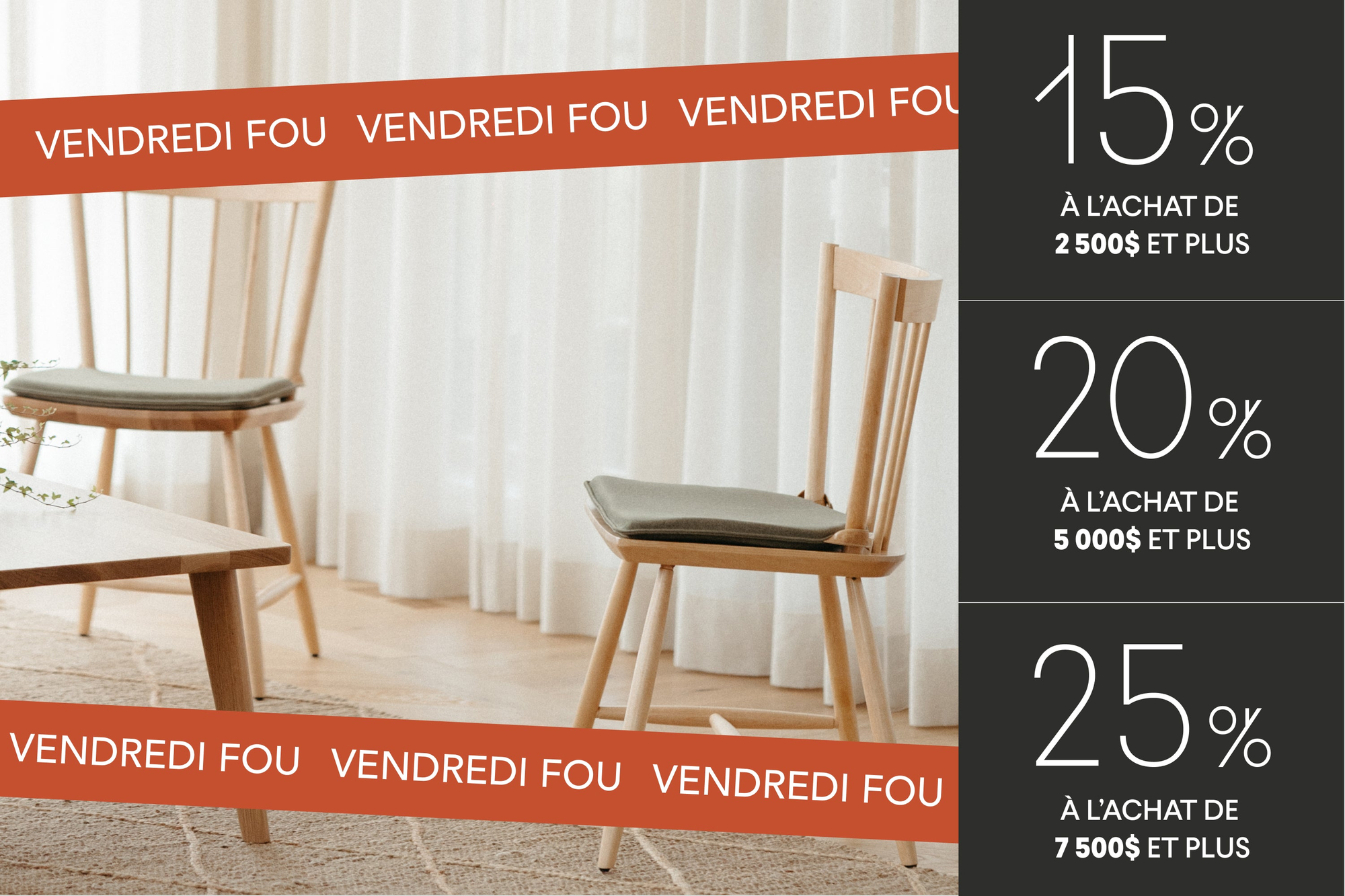 Chaises et Bancs