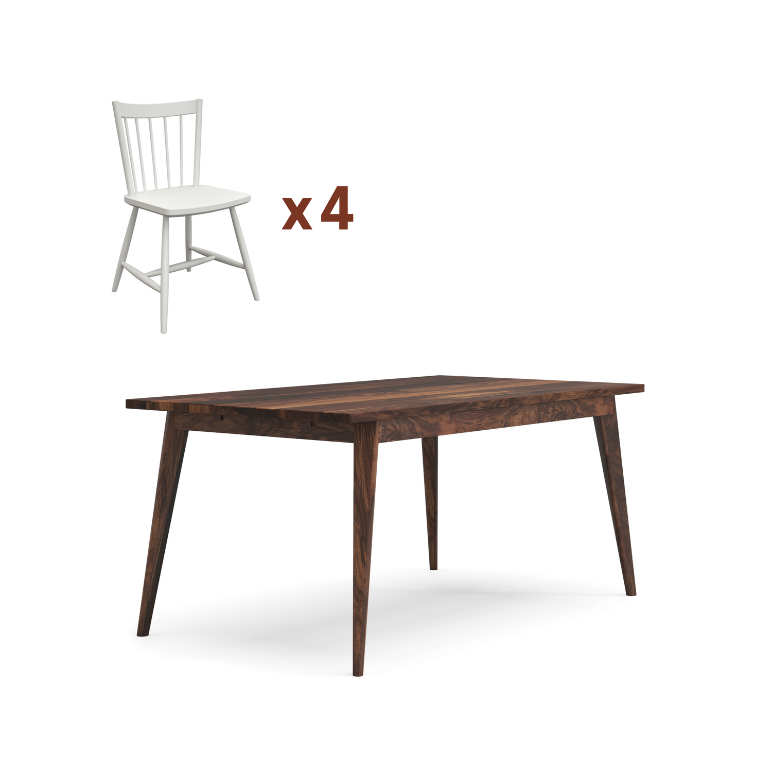 Ensemble table Oslo + chaises