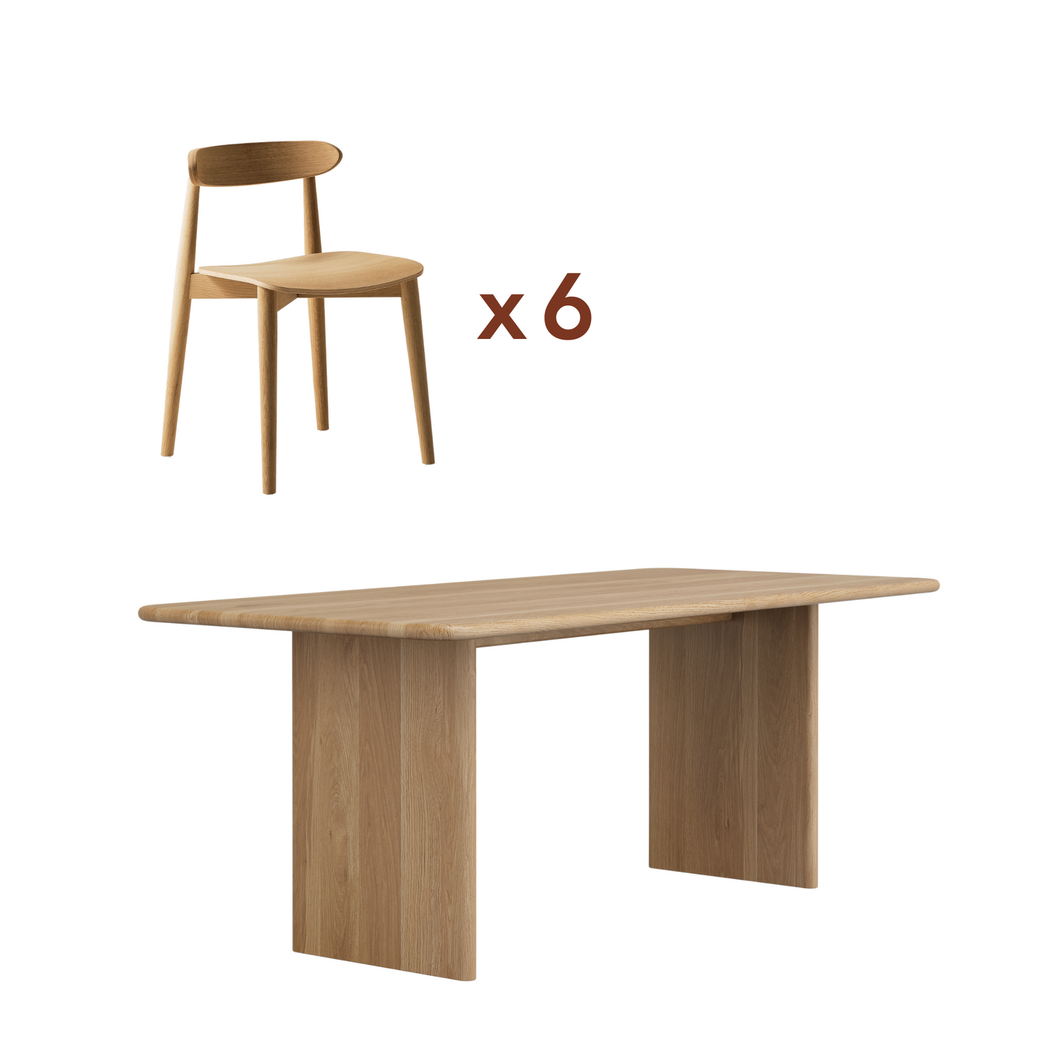 Asa table + Mori chairs bundle