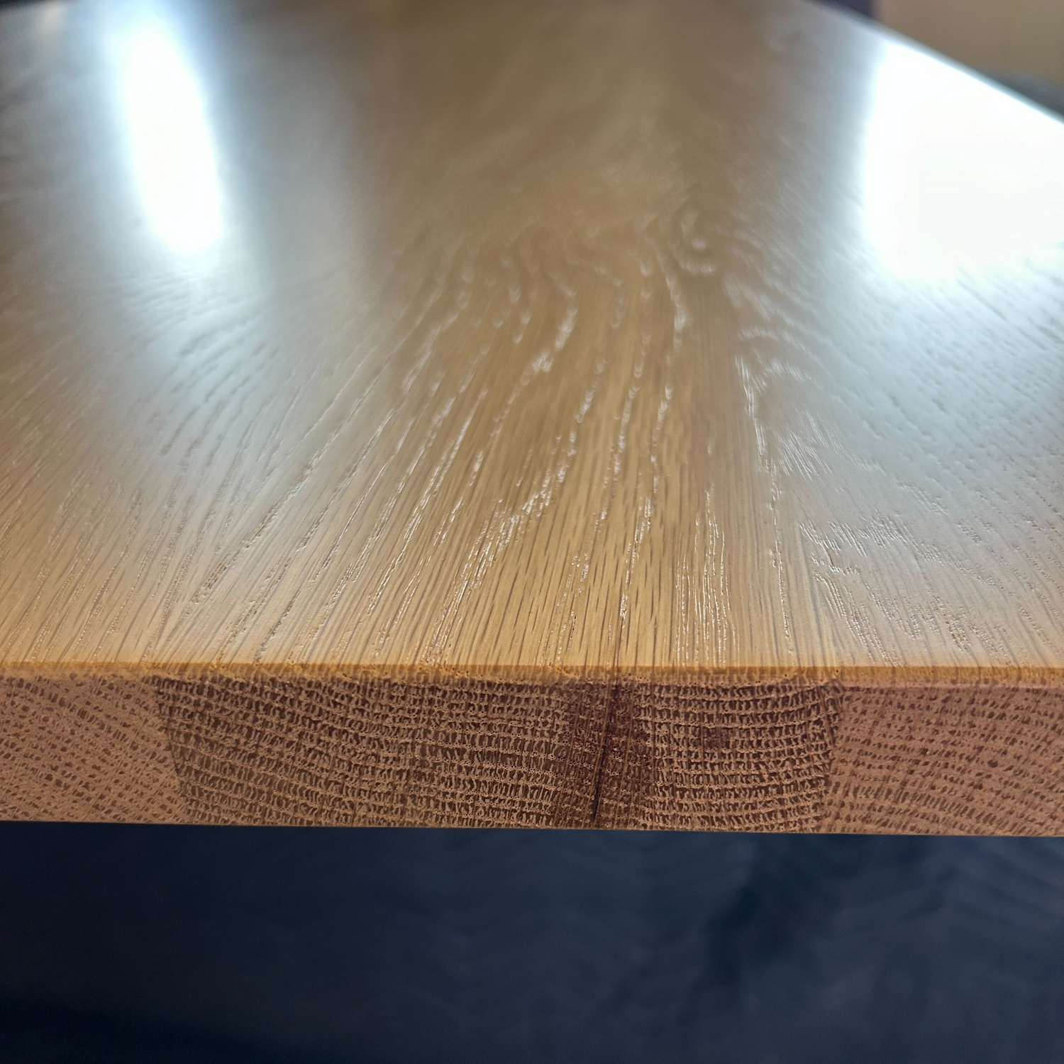 Table Oslo chêne blanc 78 x 36 po