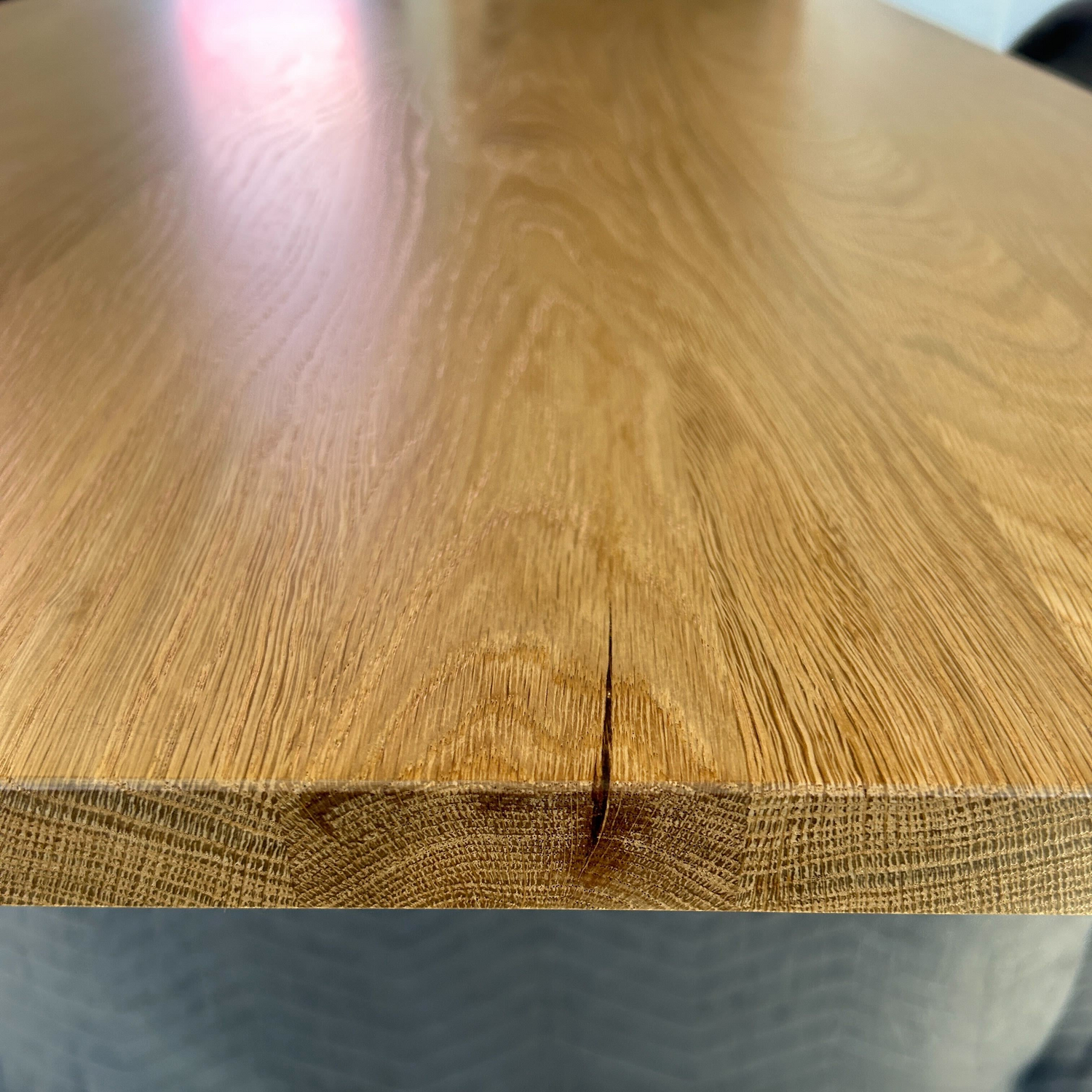 Table Oslo chêne blanc 78 x 36 po